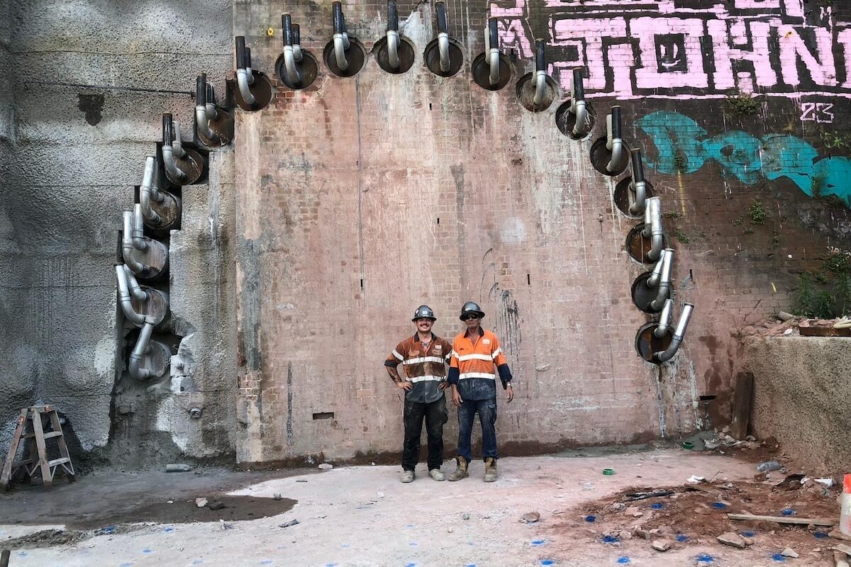 With the canopy tube arch successfully completed, the larger tunnel works can commence. Image: Edge Underground