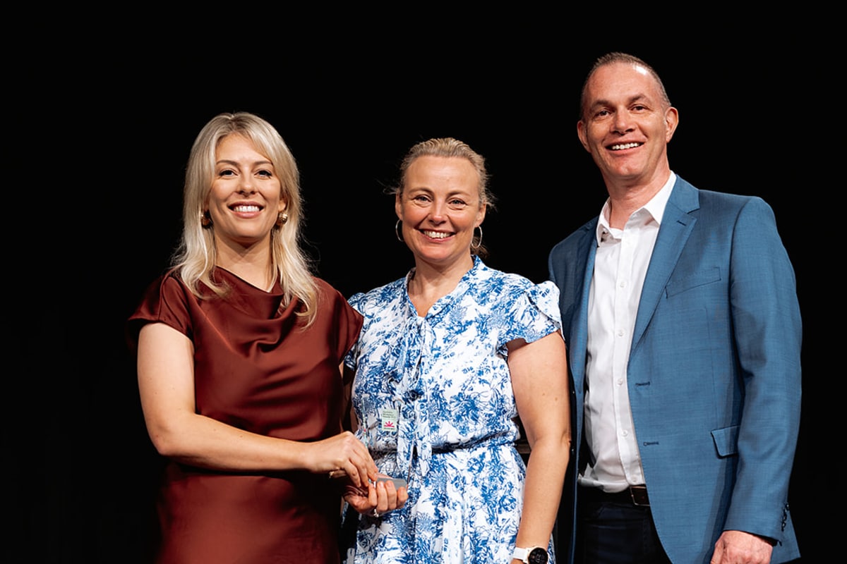 Left to right:
Gemma Lloyd, CEO for WORK180
Fern Ryan, People & Capability Business Partner for Interflow
Richard McCarthy, Executive General Manager (VIC/SA/WA) for Interflow. Image: Interflow