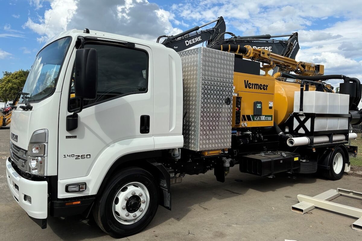The VSK100XT-800 Isuzu truck vacuum package. Image: Vermeer Australia