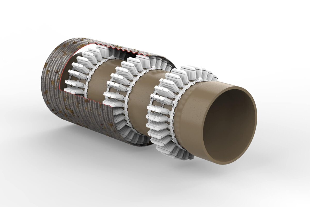 kwik-ZIP spacers on corrugated outer far cutaway. Image: kwik-ZIP