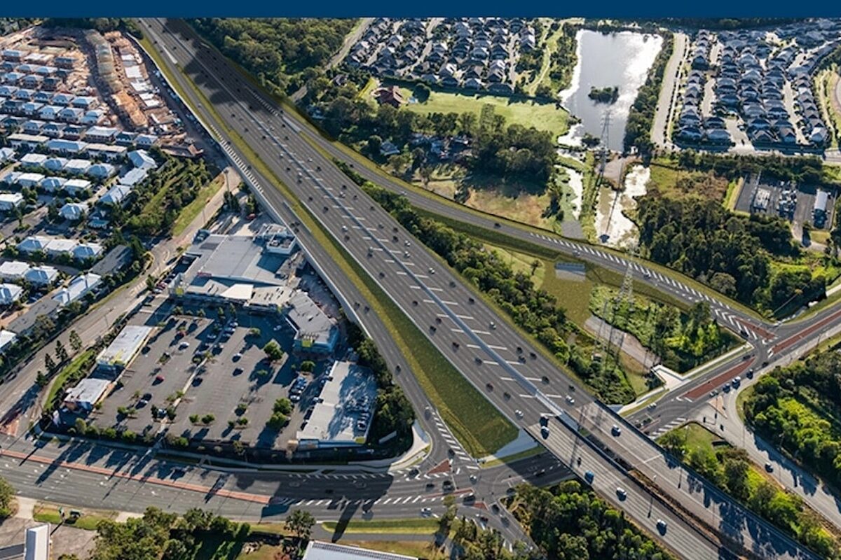 An artist's impression of the new Dohles Rocks Rd intersection on the Bruce Highway. Image: TMR