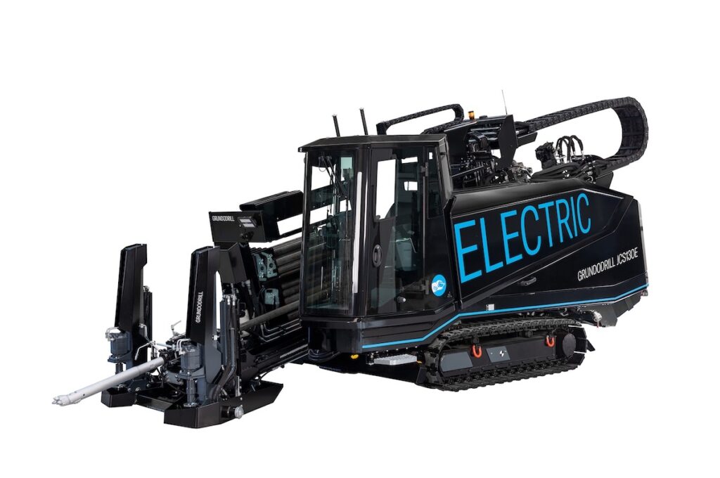 TRACTO's first fully electric drilling rig designed to operate without local exhaust emissions on the jobsite
