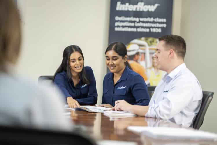 Interflow reviews pay data for team members biannually.