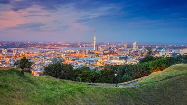 Auckland viewed from Mt Eden.
