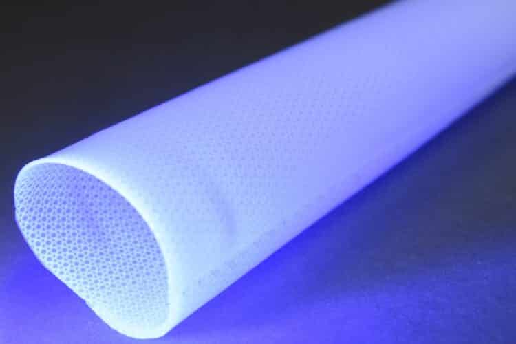 The translucent hoses are optimised for UV/LED curing methods.