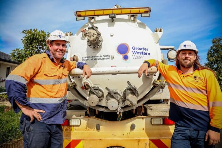 Greater Western Water work crew.