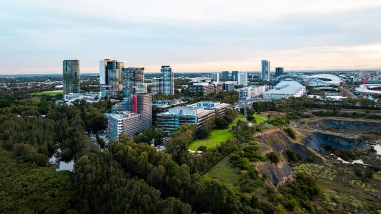 Sydney Olympic Park precinct.