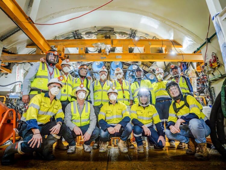 ACCIONA crew emerges from underground in Sydney.