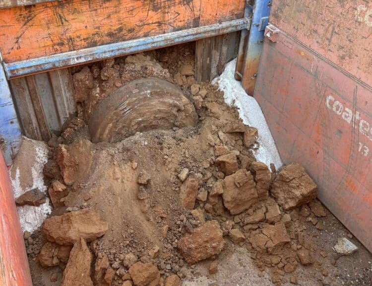 The retrieval pit was situated near the Petherton Road Pisé Cottage, a State Heritage Place dating back to the late 1850s.