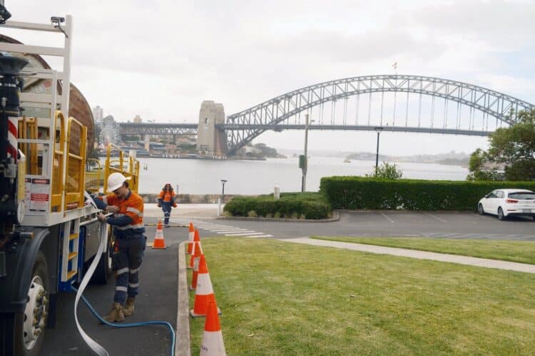 Blues Point Reserve was another sensitive area with site constraints.