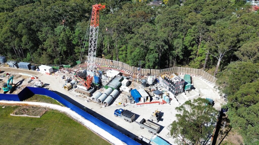 Noise barriers were situated around generator systems.