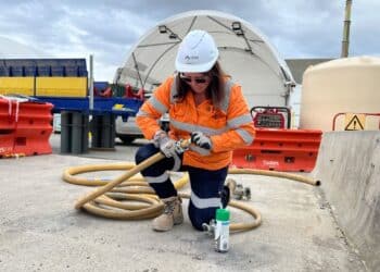 Training at Victorian Tunnelling Centre.